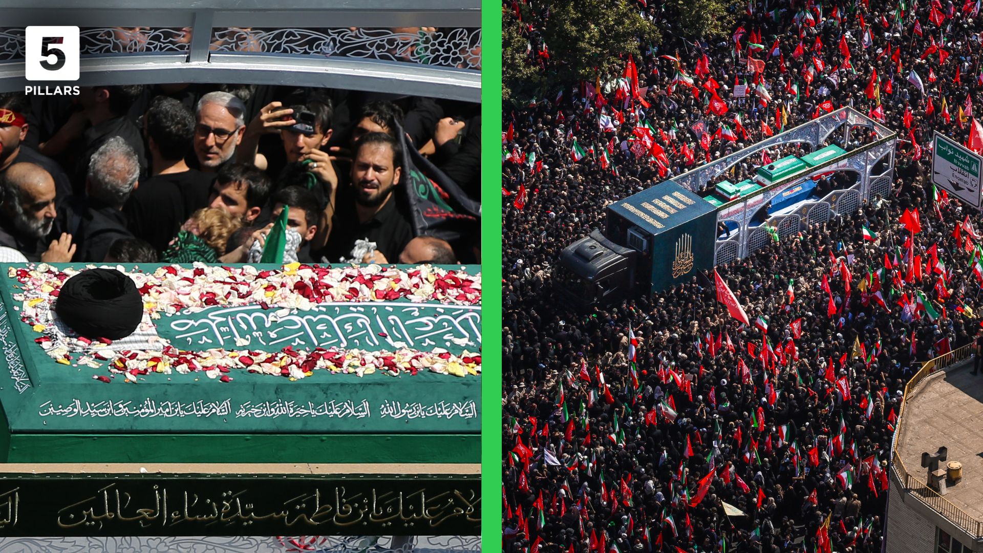 IN PICTURES: Millions attend funeral procession for Iran’s former Supreme Leader